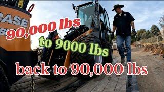 Ep. 269 90k track then a 9100lbs 3 stop load and finishing with a 90k Doosan excavator