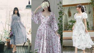 Korean summer floral vintage dresses for women #korean #dress #floral #summer #vintage