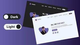 Personal Portfolio Website | Dark/Light Mode | Using HTML CSS and JavaScript