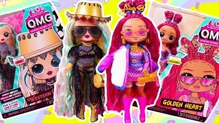 NEW OMG Dolls UNBOXING LUXE & INSTAGOLD Get Big Sisters! WESTERN CUTIE + GOLDEN HEART