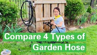 [ENG SUB] 比较四种花园水管看完你就知道买哪种了 Compare 4 Types of Garden Hoses