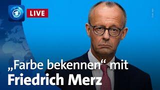 Friedrich Merz zur Kanzlerkandidatur | „Farbe bekennen“