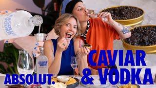 Sip, Slurp, Repeat: How To Eat Caviar & Vodka Tasting | Absolut Drinks With Elyse