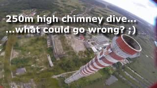 Autorotation - Big Chimney FPV drone crash