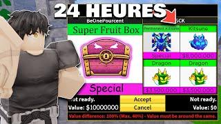 J'ai TRADE une SUPER FRUIT BOX pendant 24H! (Blox Fruits)