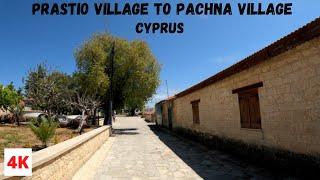 DRIVING from PRASTIO VILLAGE to PACHNA VILLAGE in CYPRUS 4K (60fps)