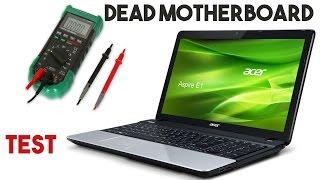 Laptop not tuning on no led no light no signs of life | How to test a dead laptop motherboard