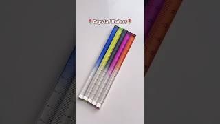 Unboxing Crystal Rulers  #schoolsupplies #stationery #shorts #scale #fancystationery #viralshorts