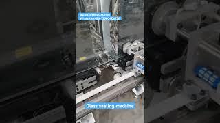 SANKEN glass automatic sealing machine for double glazing glass processing.