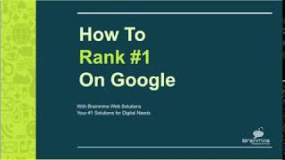 How to Rank #1 on Google