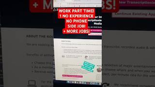 1 NO EXPERIENCE NO PHONE PART TIME SIDE JOB! WEEKLY PAY! #workfromhomejobs2025 #shorts  #remotejobs