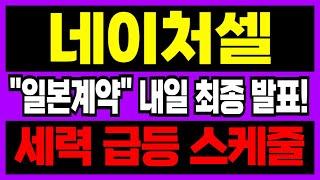 [네이처셀 주가전망] 내일 "세력 스케줄" 최종 발표 나오고!! "이날" 역대급 목표가 찍을 겁니다.