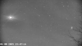 I pointed the Infrared camera at the night sky again Caught a couple unexplained objects  in orbit