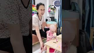 Chân Gạo mà Ngoại. Ngoại kì quá!#begaotihon #tepgaofamily #baby #funny #cute #haihuoc #vuinhon #vui