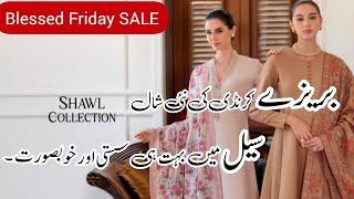 Bareeze Blessed Friday SALE  winter Shawls collection || Latest Embroidery Shawls New Designs.