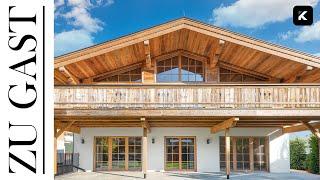 Haustour: Luxuschalet in Tirol, Weinkeller + Wellness mit Bergblick