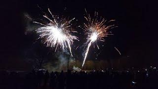 Zweite Feuerwerksshow von Pyroevent in der Frohen Zukunft in Halle