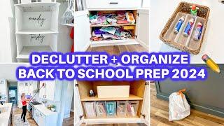 NEW! BACK TO SCHOOL ️ DECLUTTER + ORGANIZE + CLEAN WITH ME | CLEANING MOTIVATION  HOME ORGANIZATION