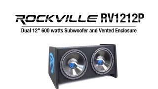 ALL ABOUT YOUR Rockville RV1212P Dual 12" 600w Car Audio Subwoofers in Vented Sub Enclosure Box!