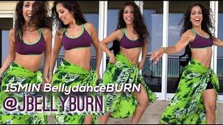 15MIN BellydanceBURN Cardio Dance Workout with Janelle Issis | @JBELLYBURN