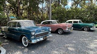 Mi primera caravana de autos clásicos con mi 1955 Chevrolet Belair