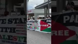 Pro-Palestinian Demonstration at Cinerama Dome: Chants, Calls, and Controversy