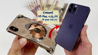 How To turn Destroyed iPhone Xs Max into a Brand New iPhone 14 Pro Max