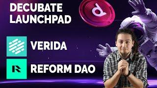 Two Promising Projects: Reform DAO & Verida on DECUBATE LAUNCHPAD