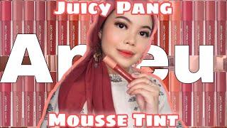 Apieu Juicy Pang Mousse Tint Swatches | No Talking Video