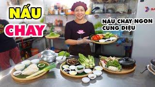 DẠY NẤU CHAY NGON | CHỊ DIỆU CHIA SẺ QUY TRÌNH NẤU MÂM CƠM CHAY CỰC CHẤT ĐẲNG CẤP NHÀ HÀNG 5 SAO