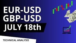 EURUSD and GBP USD Daily Analysis for July 18, 2024