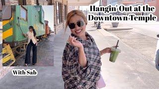 Downtown Temple Texas - New Boba place + train depot