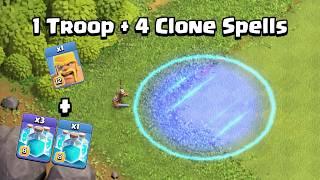 1 Troop 4 Clone Spells | Clash of Clans