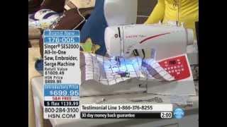 Singer SES2000 All-In-One Sew, Embroider, Serge Machine