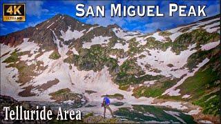 San Miguel Peak, 13,752' of San Juan Mtns Challenge & Reward! Class 4 Headwall Summit [4K UHD]