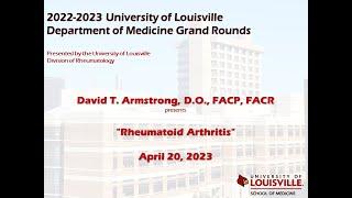 UofL Dept. of Medicine Grand Rounds: Dr. David Armstrong