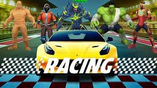 super hero car racing || spider fighter 3 || super car
