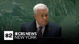 Palestinian President Mahmoud Abbas calls for end of the war in the Gaza