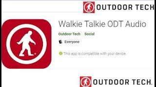 How to use Outdoor Tech Walkie Talkie app