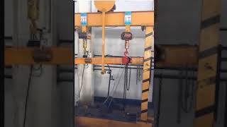 Factory crane scale and chain block application show