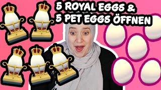 KAANS FRAU MACHT DAS XXL ADOPT ME EIER EXPERIMENT! 5 Royal Eggs & 5 Pet Eggs öffnen