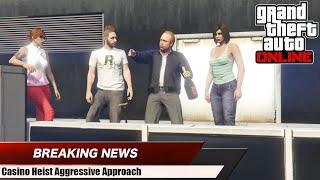 Casino Heist Aggressive. Sewer Tunnel Entrance. +Cutscenes. GTA Online