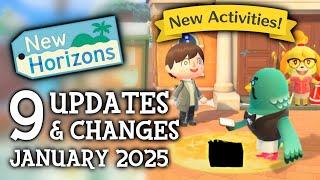 9 UPDATES & CHANGES in January 2025 (New Activities) - Animal Crossing New Horizons