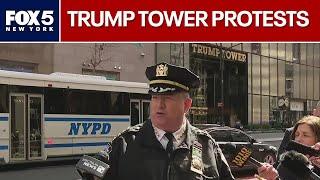 NYPD update: 98 "prisoners" after Trump Tower protest