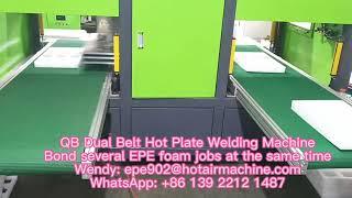 Dual Belt Hot Plate Machine | EPE Foam Insert Automatic Hot Ironing Bonding Machine [QB China]