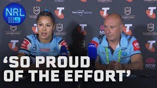 Tiana Penitani on her teams second half performance: NRL Presser | NRL on Nine