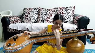 Sanskrit Birthday song on veena