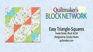 Easy Triangle-Squares: Mark, Sew & Cut