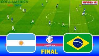 ARGENTINA vs BRAZIL | Copa America 2024 Final | Full Match All Goals | PES Gameplay PC [FL 24]