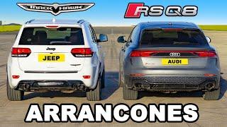 Audi RSQ8 vs Jeep Trackhawk: ARRANCONES